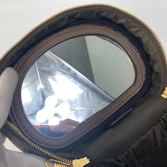 GUCCI Sherry line Ophidia GG Cosmetic case Hand Bag with mirror - Picture 4 of 16